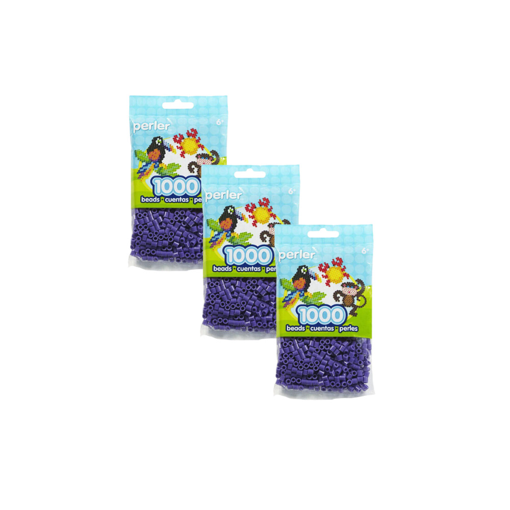 Perler Bead Bags 3x1000 Purple