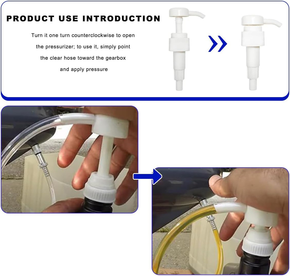 Fluid Pump for Quart Bottles, Transmission Fluid Extractor with 4Cc per Pump Str