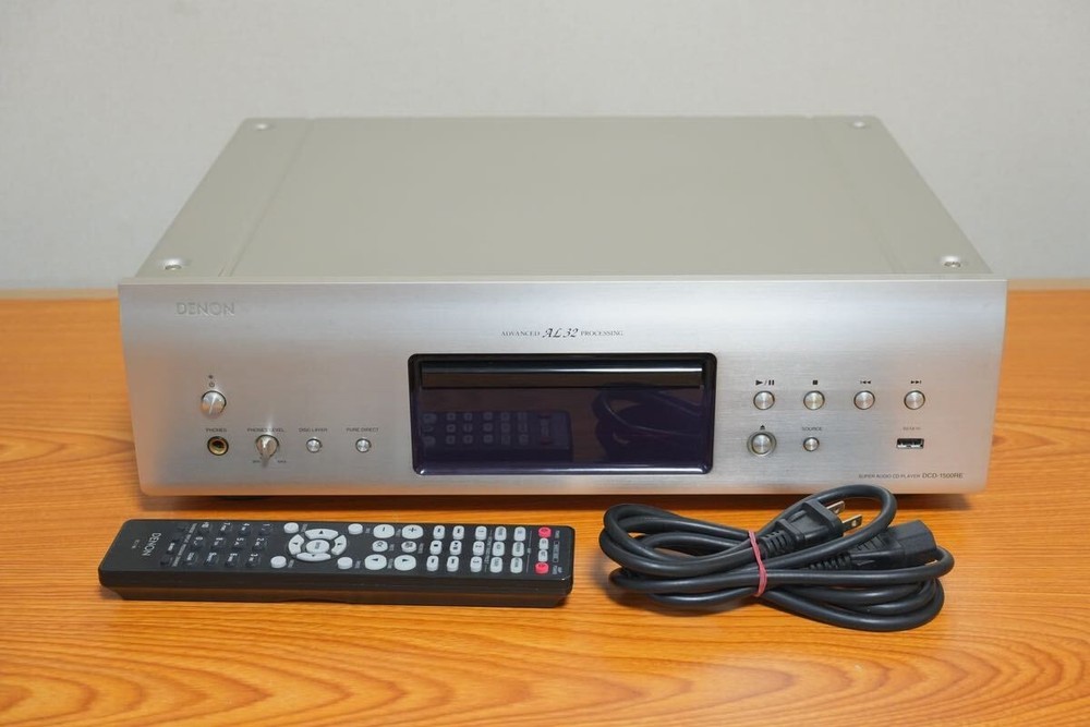 DENON DCD-1500RE SUPER AUDIO CD PLAYER ADVANCED AL32 PROCESSING AC100V 50/60Hz