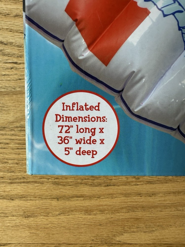 ICEE Pool Float with cup holder - Inflated dimension: 72" x 36" - NEW Open Box