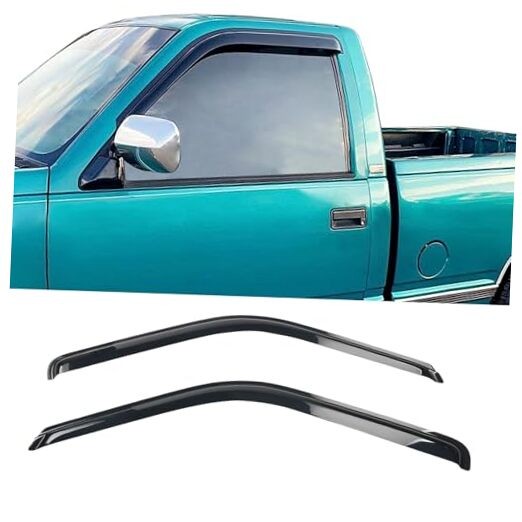 Tape On External Window Visor, Compatible with 1988-1998 Chevy C & K Reg Cab