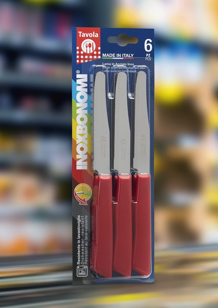 Italian Knives 6 Pack (White) Standard, White