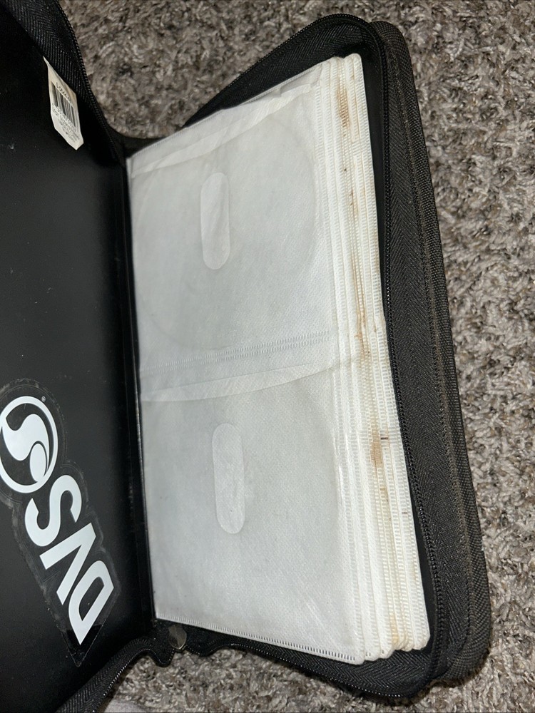 CD 48 Disc Zip Around Carrying Case DVD Games