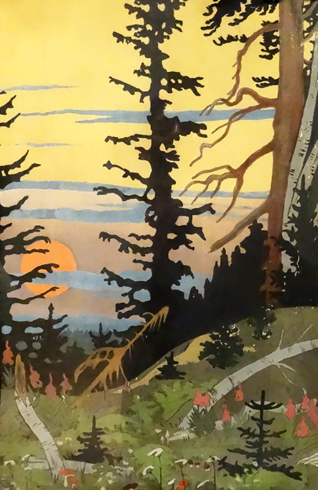 Autumn Forest by Ivan Bilibin