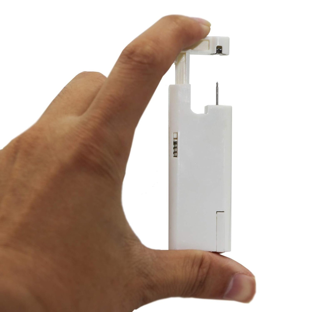 2Pcs Ear Piercing Kit, Automatic Ear Piercing Gun Disposable Aseptic Household E