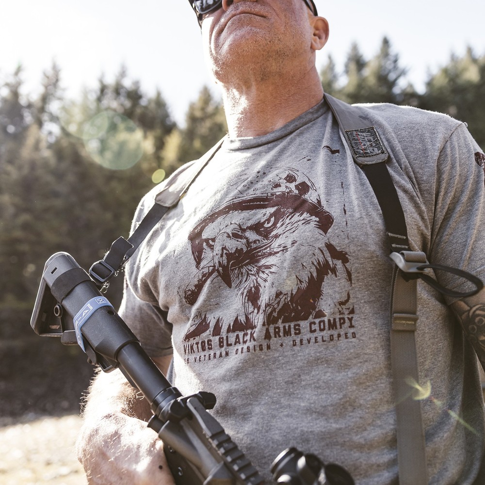 VIKTOS Men's Eagle Bravo Graphite Heather Tee (19241)