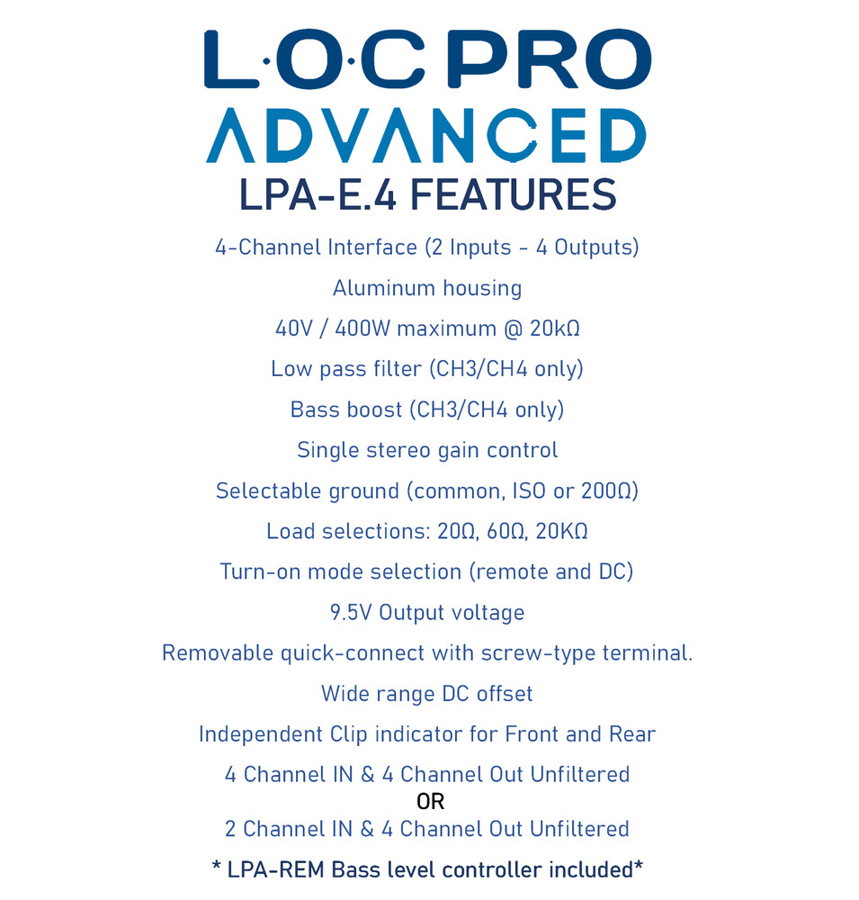 PAC Amplifier Integration Solution for Select 2006-2011 Honda LPHHD02+LPA-E.4