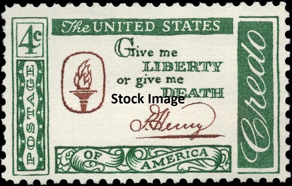 1144 Patrick-Henry-Quotation-4 Cent MNH (Set of 5)