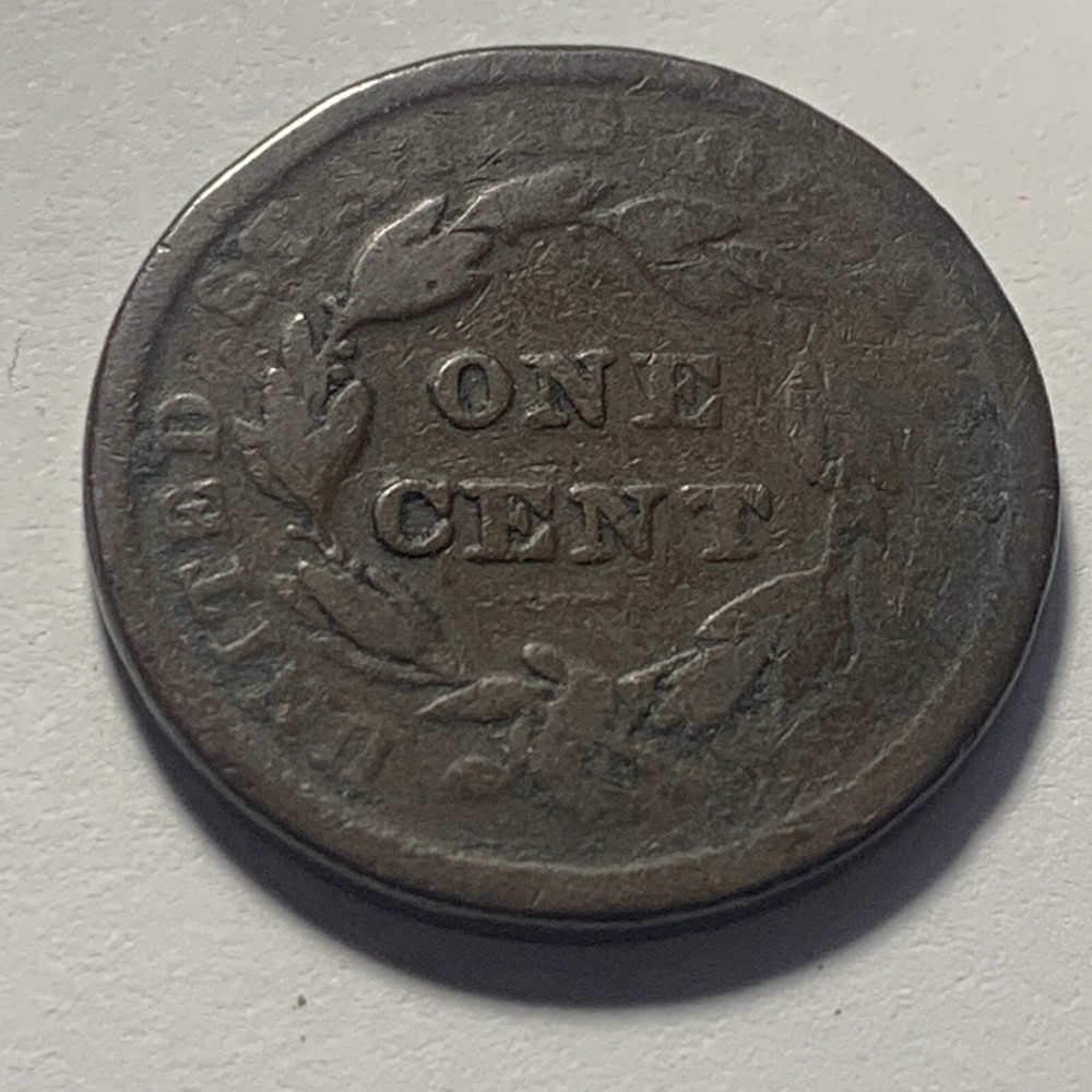 1839 1c Matron Head Large Cent *Silly Head*