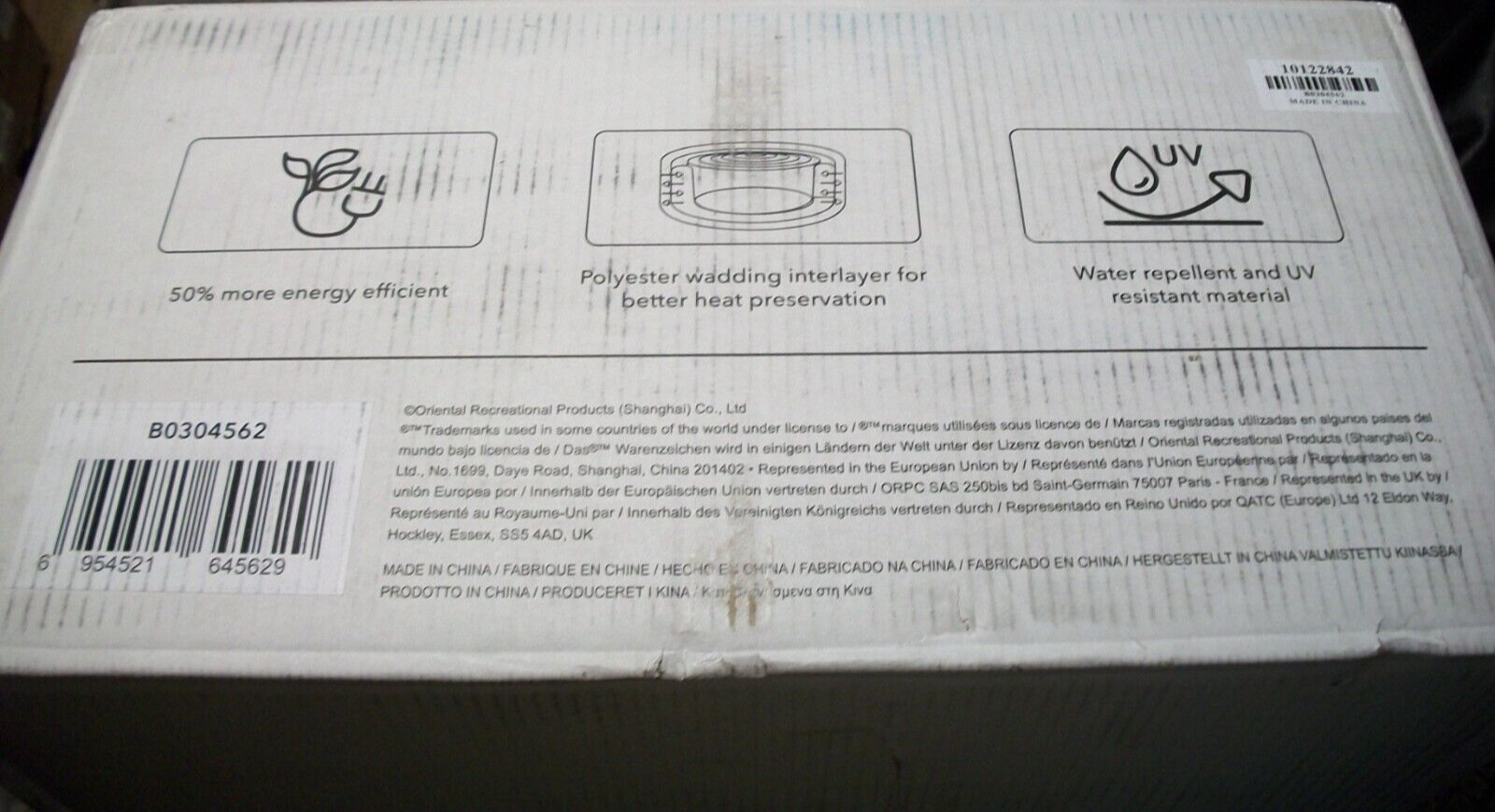 Hot Tub Cover Square SPA Heavy Duty Insulated Outdoor Indoor Black UV Resistant