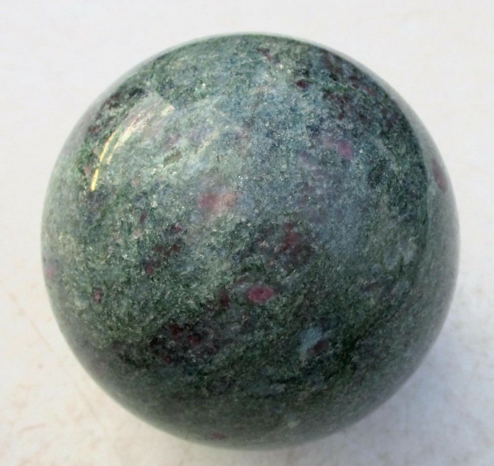 Fluorescent Ruby in Fuchsite 76mm Large Sphere for Collection 4802