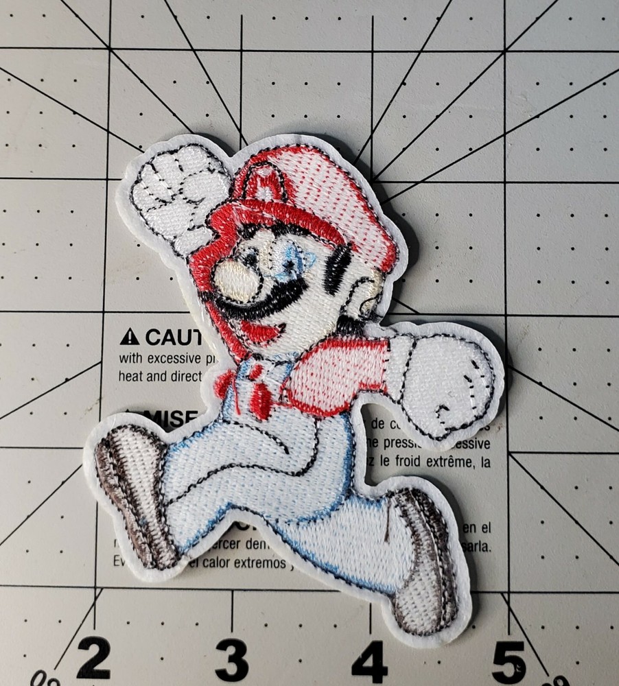 Super Mario Bros Mario Running Patch 3 1/2 inches