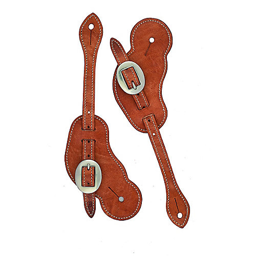 Weaver Buckaroo Harness Leather Spur Straps Russet