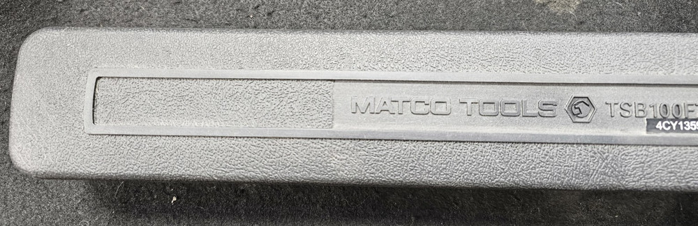 MATCO TSB100F72, 3/8", FLEX HEAD SPLIT BEAM TORQUE WRENCH,20-100FT/LB, HARD CASE