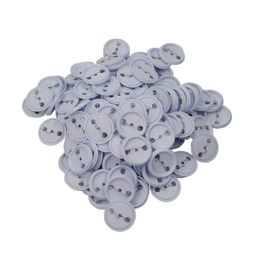 100pcs DIY Blank 1.45" ABS Pin Badge Button Supplies for Button Maker Machine