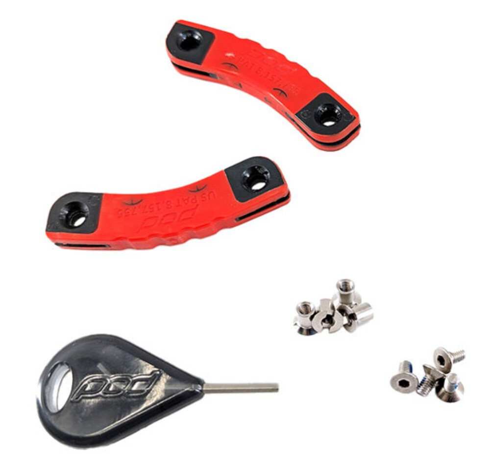 POD KX 3.0 Knee Brace Hinge Ligament Set Red