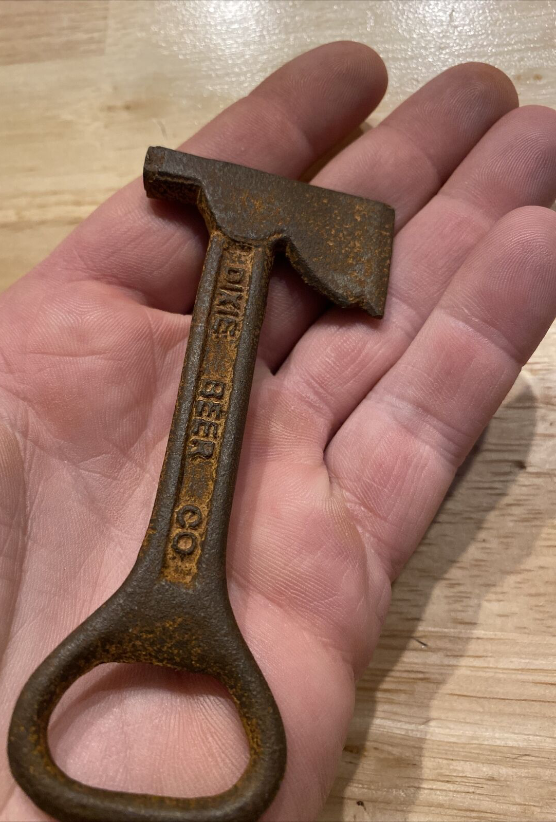 Firefighter Axe Bottle Opener Fireman Fire Department Chief Collector Cast Iron