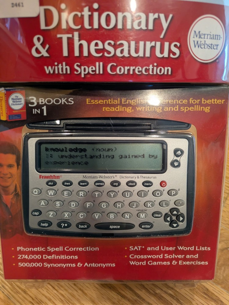 Franklin Electronic Dictionary Thesaurus W/ Spell Correction MWD-460