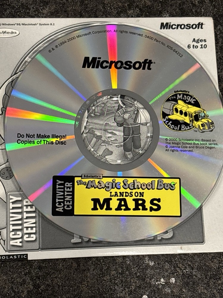Magic School Bus CD-ROM Collection (6 CDs) Microsoft Fast Free Shipping🔥