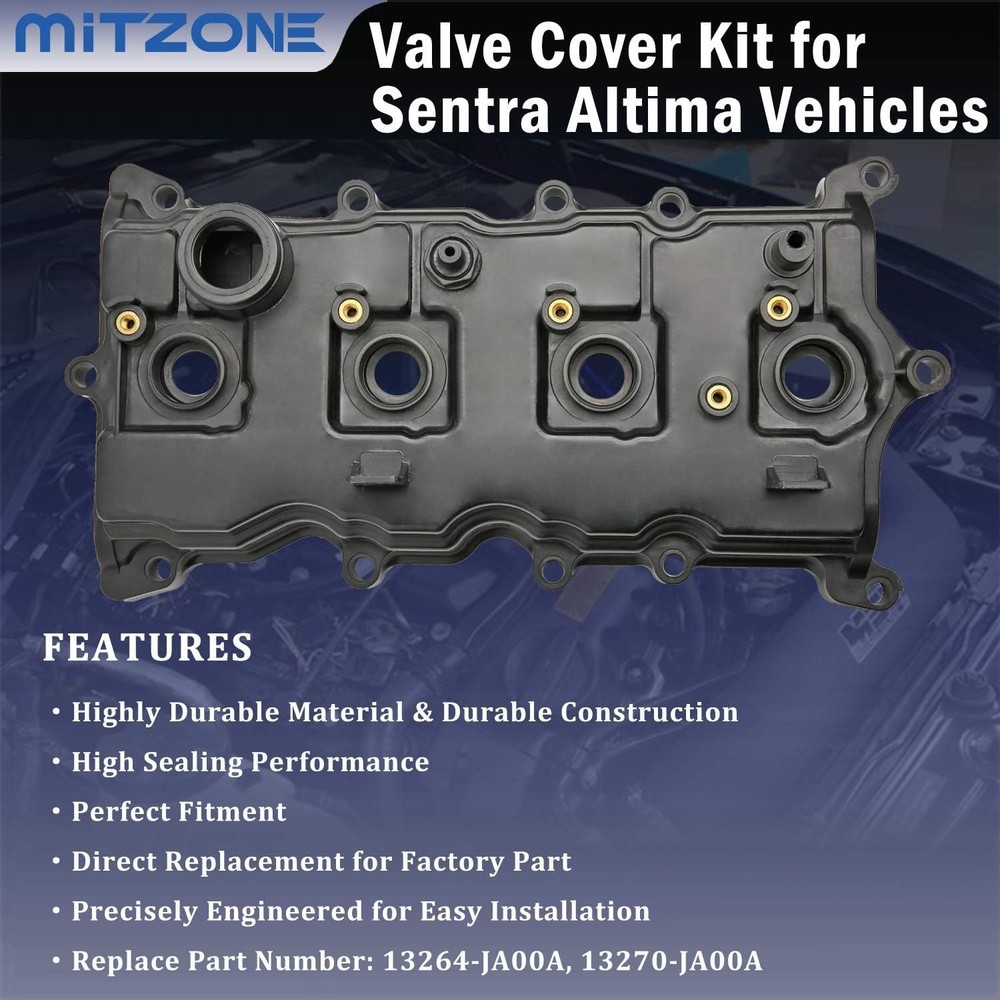 Engine Valve Cover Compatible with Nissan 2.5L