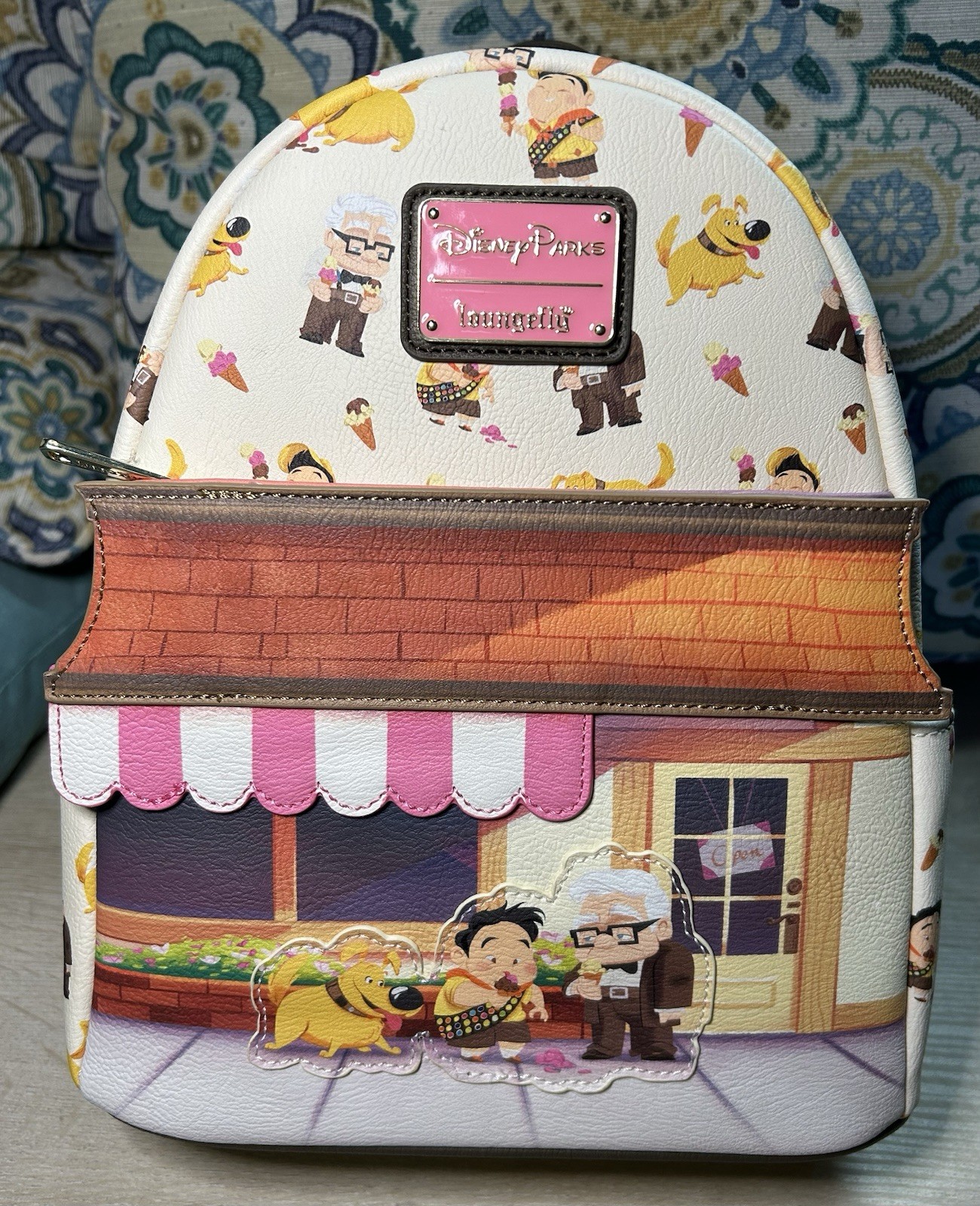 Loungefly Disney Pixar Up Ice Cream Shop Scented Mini Backpack New with Tags