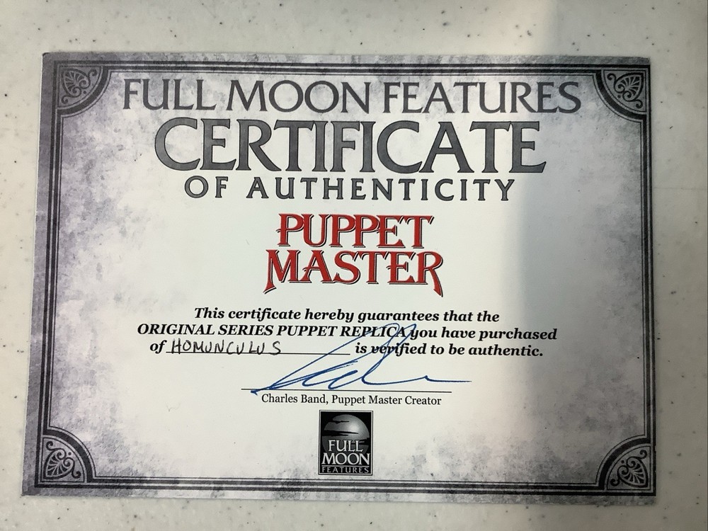 Full Moon Puppet Master: Homunculus - Original Shipping Box - Authentic