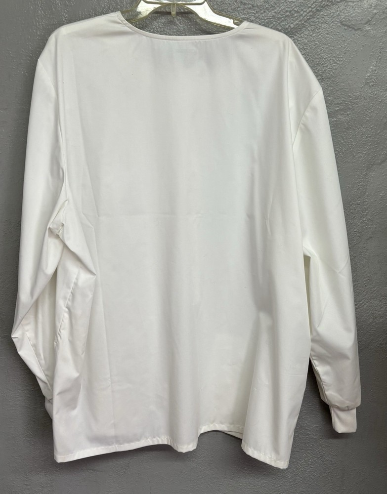Scrubstar RN93643 White Lab Coat Size 2X Snaps