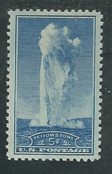Scott #744...5 Cent...Yellowstone...4 Stamps...Mint Never Hinged