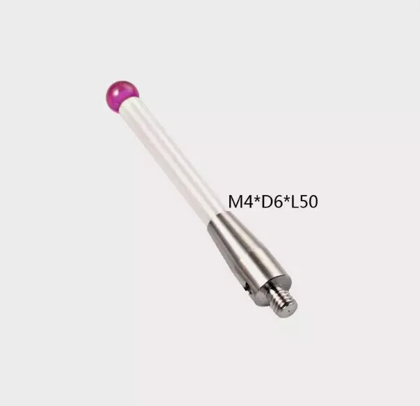 M4 A-5000-3709 CMM Touch Probe Stylus 6mm Ruby Ball CNC Probe Tip Ceramic shaft