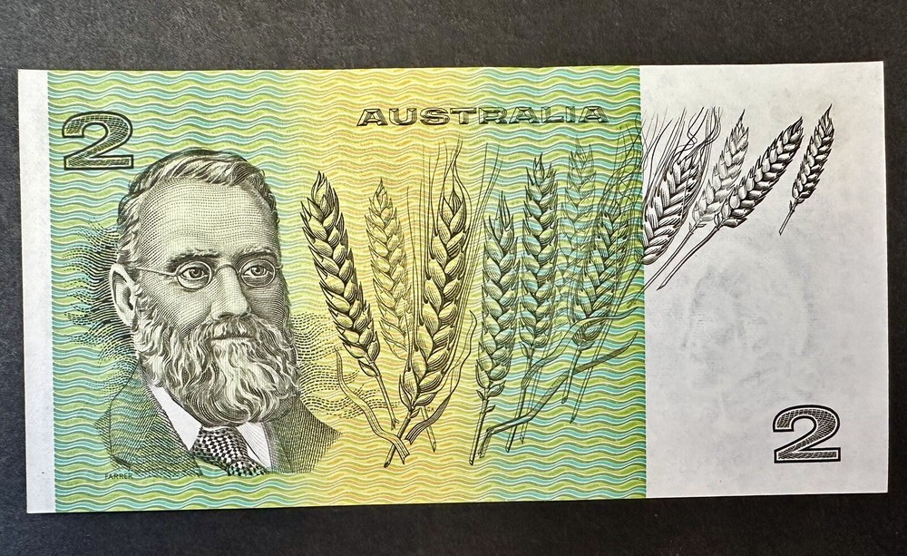 $2 Note Australian Decimal Paper Semi Solid Serial Number Uncirculated (Lot 104)