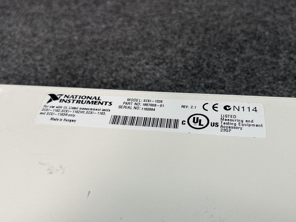 National Instruments SCXI-1326 SCXI High-Voltage Terminal Block