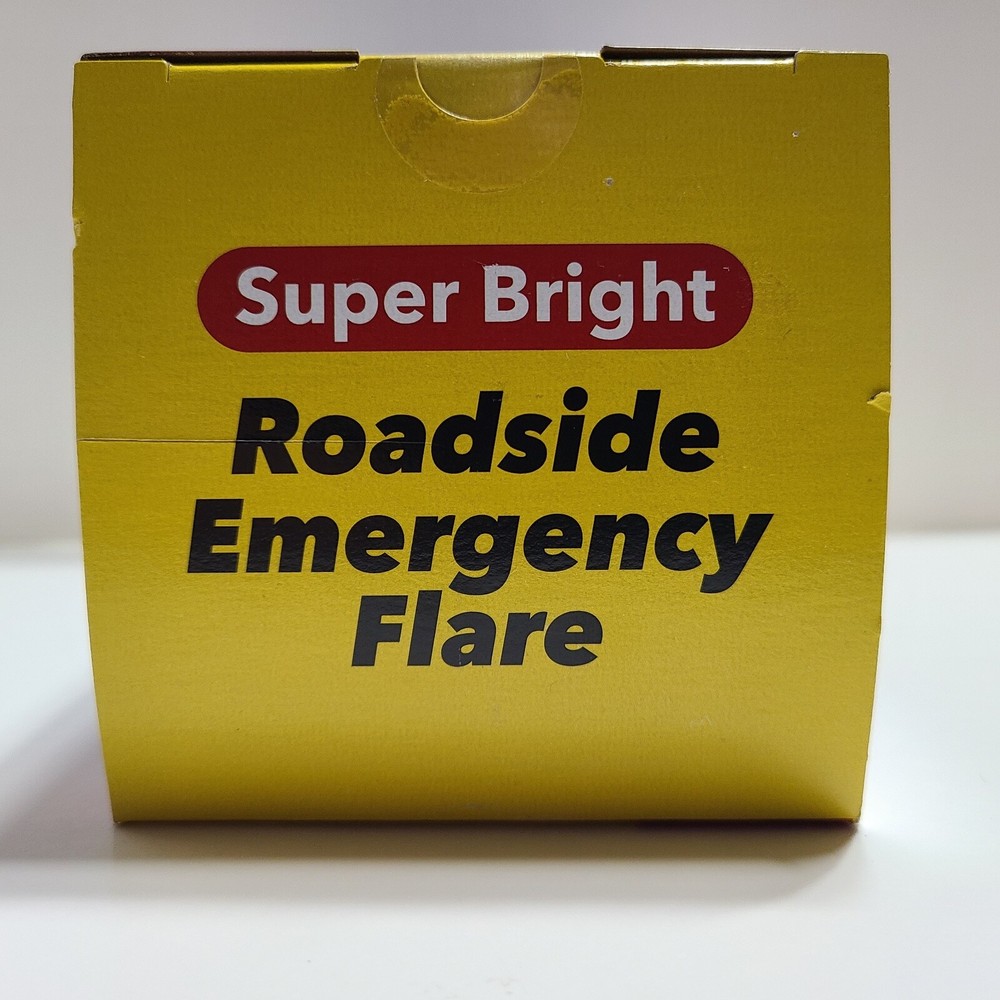 6 Pack Super-Bright Roadside Emergency Flares with 8 Safety Modes.