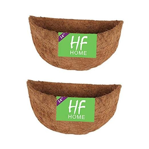 14" Dia Half Round Coco Liner, Half Circle Wall Coir Planter, Coco 14"-2PCS