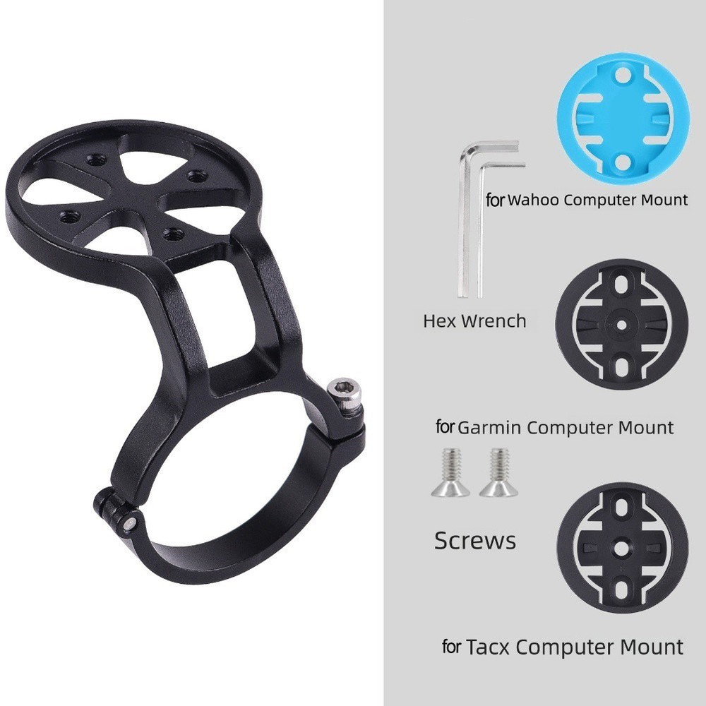 Aluminum Bicycle Computer Mount for Wahoo For Garmin Easy Installation