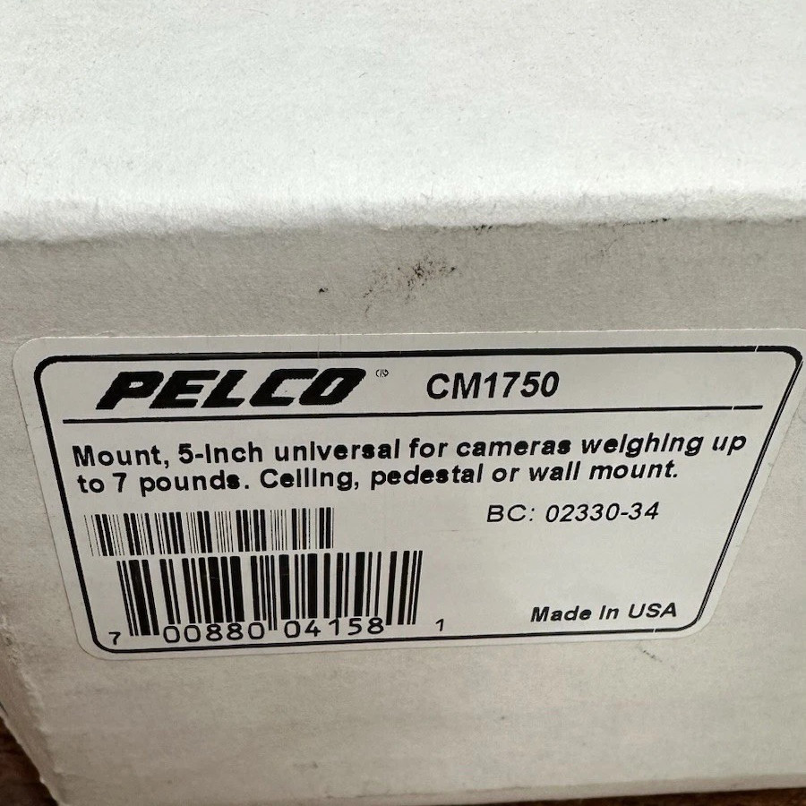 Pelco CM1750 Universal Camera Mount 5" up to 7lbs