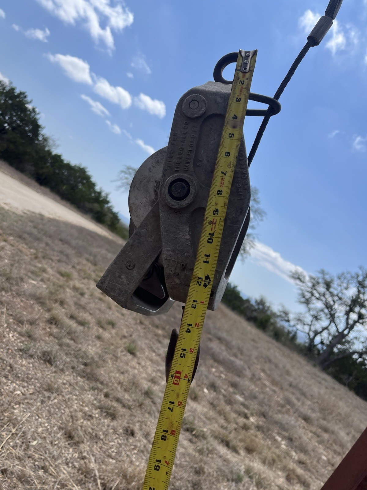 LUG-ALL Model 6000-15 Aluminum Hoist MFG By Lincoln Precision For Lug-All Tested