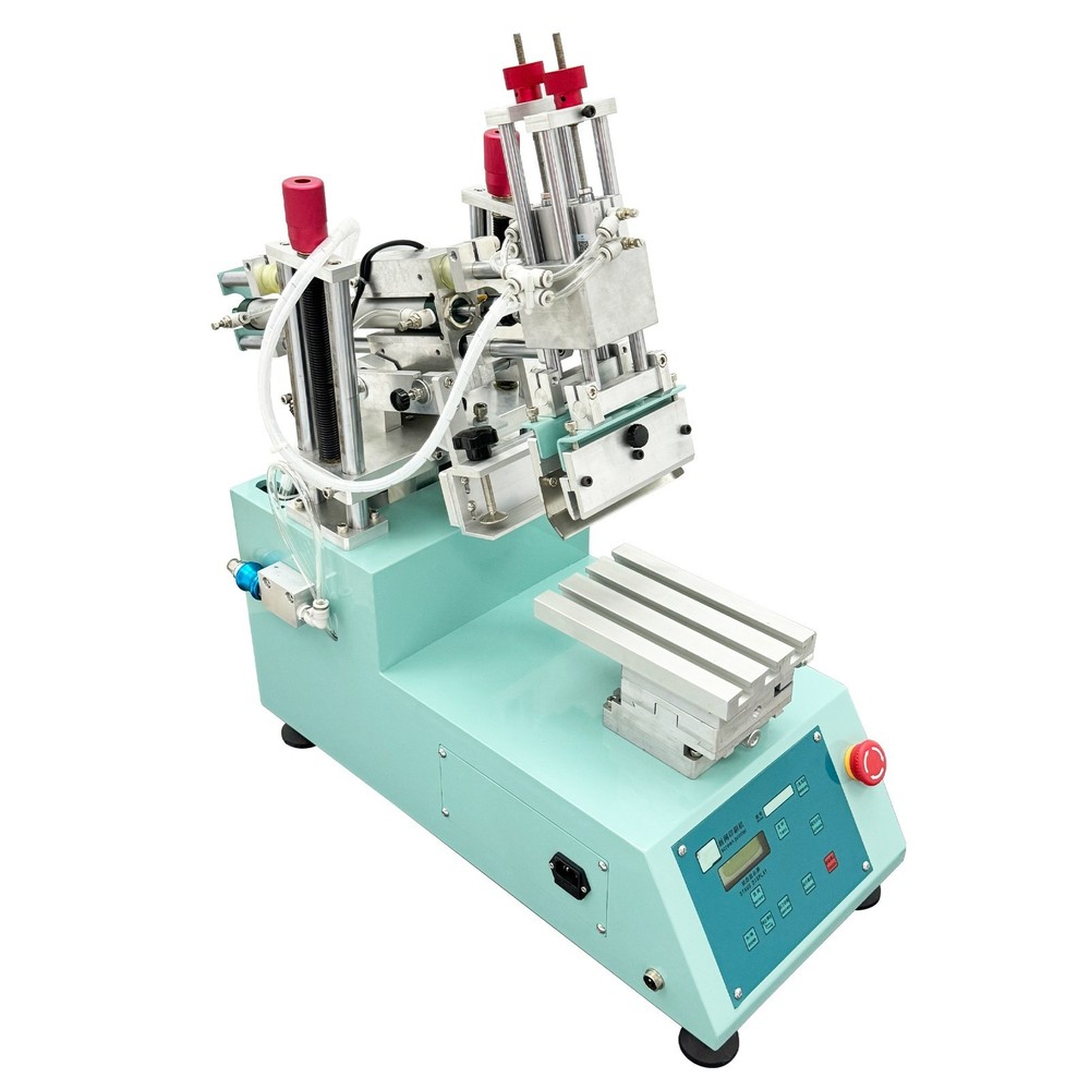110V Semi-Auto Rocker Screen Printing Machine | 20x12cm Desktop Printer