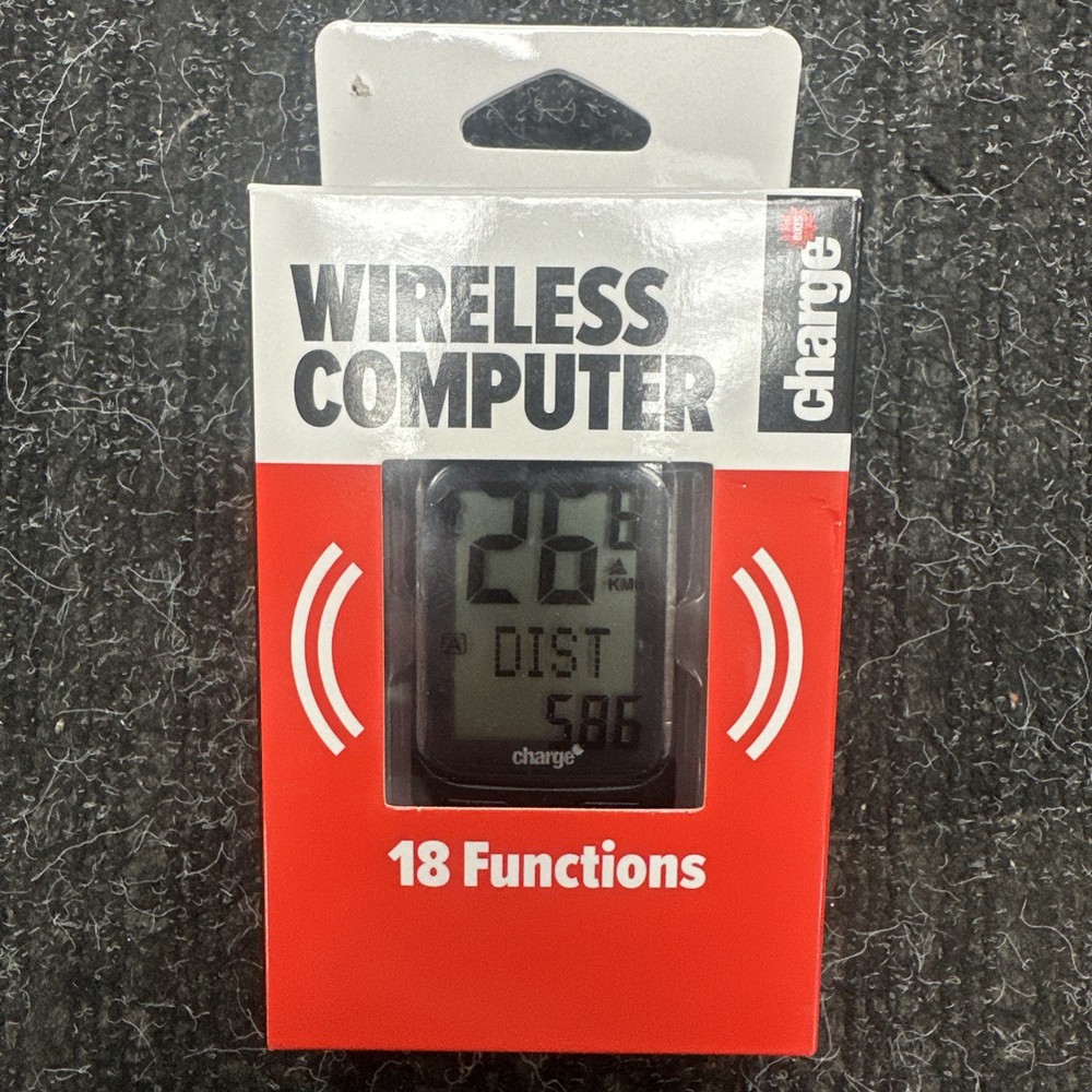 Charge Wireless Cycle Computer CG79651 / Sealed / Ships Fast!