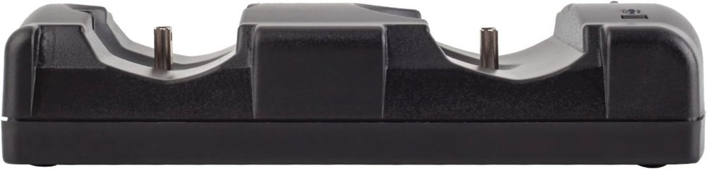 Black PS3 Controller Charging Station - Fast Charge with Built-in LED Indicator