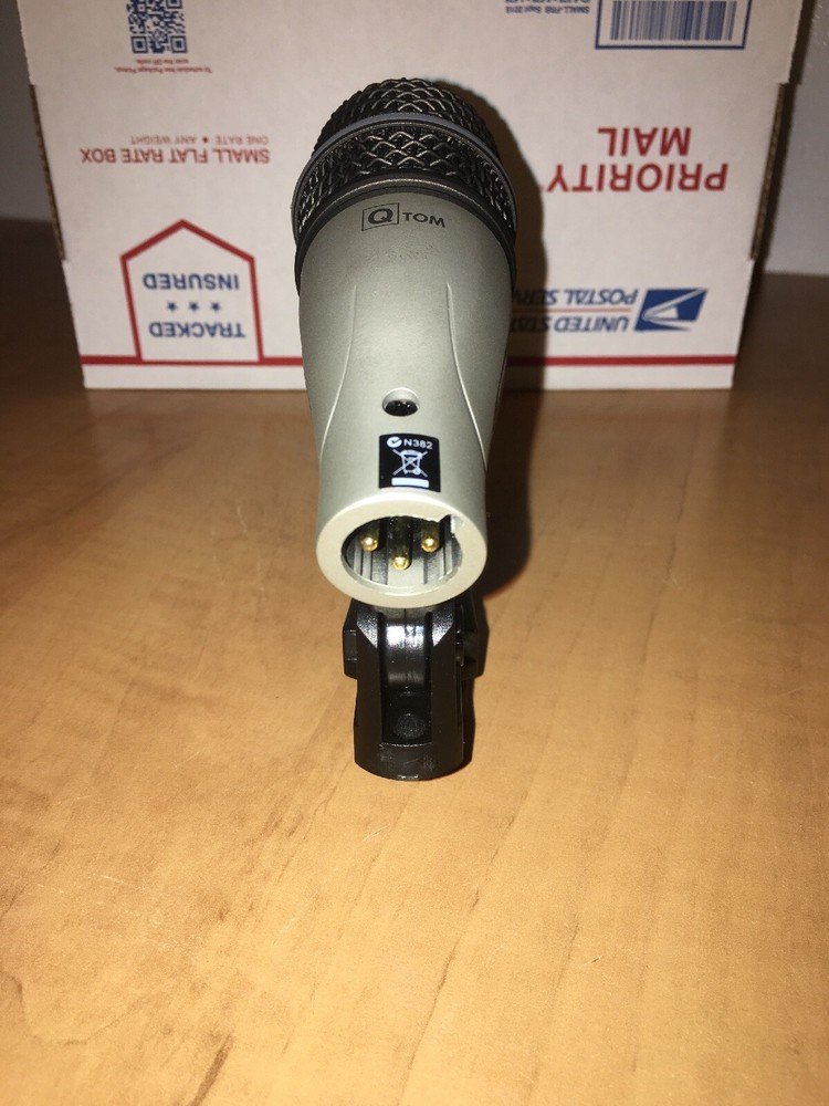 Samson Q Tom Microphone For Rack/Floor Toms+DMC100 Drum Clip Set QTOM Mics NICE!