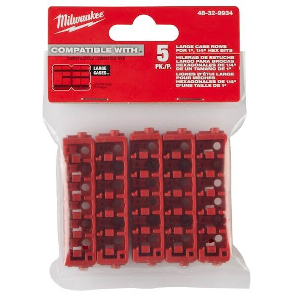 Milwaukee Tool 48-32-9934 Large Case Rows For Insert Bit Accessories (5 Pk)