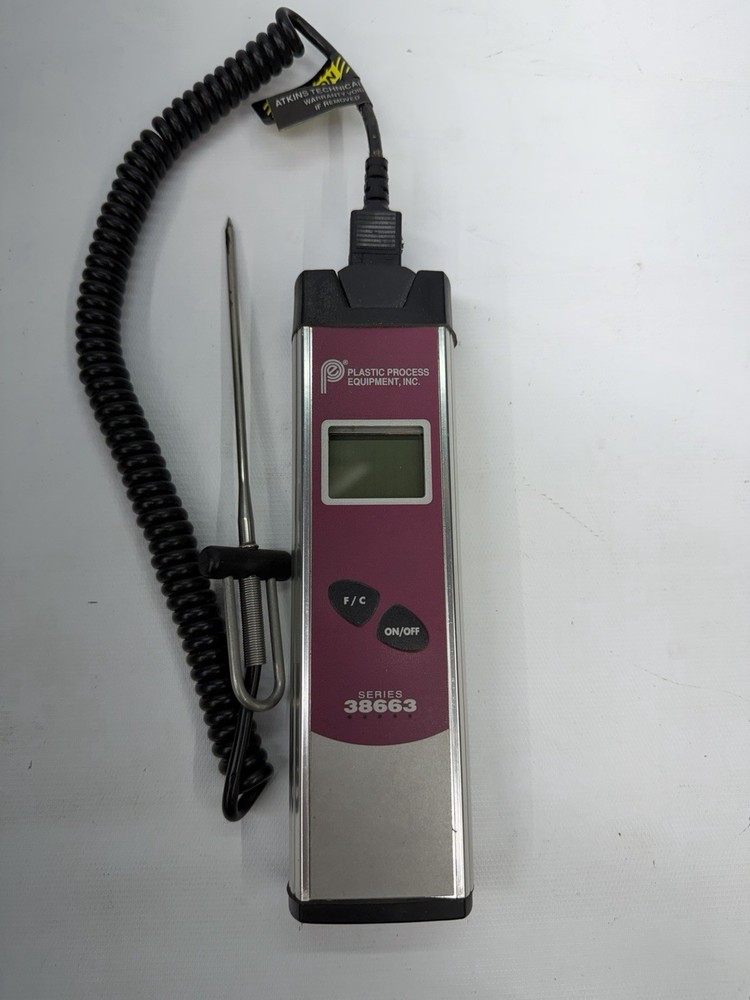 PLASTIC PROCESS EQUIPMENT 38663 TYPE J THERMCOUPLE THERMOMETER