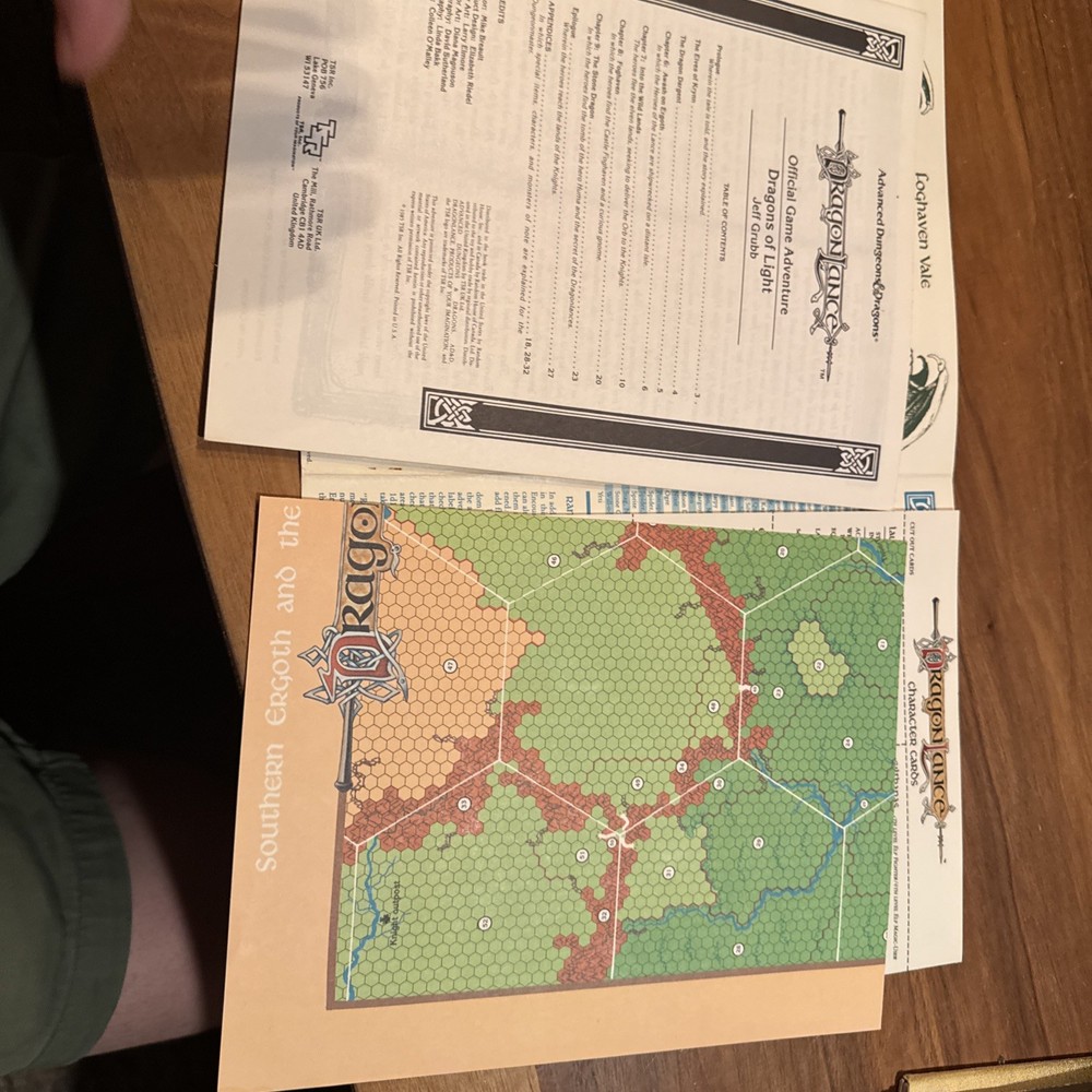 TSR Dragonlance Dragons of Light VG+