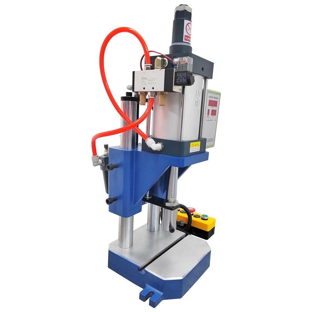 1763Lbs/800Kg Pneumatic Punch Press Machine with Controller Double Columns 110V