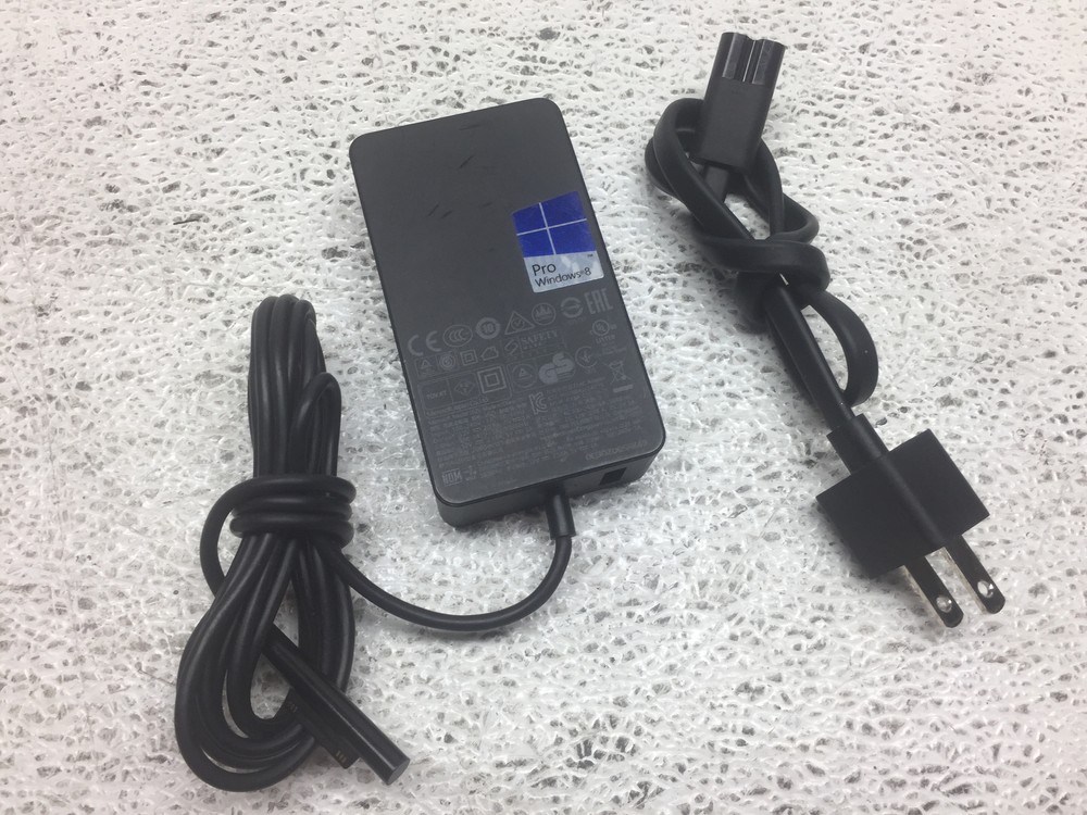 OEM Microsoft Surface Pro 3 & 4 Power Supply USB model 1625 w/Power Cord, USED