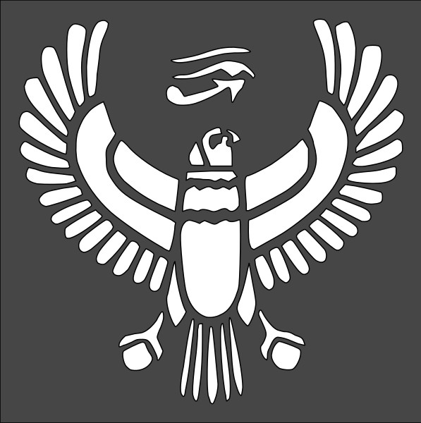 6"x6" Clear Plastic Stencil - Egyptian (SA171)