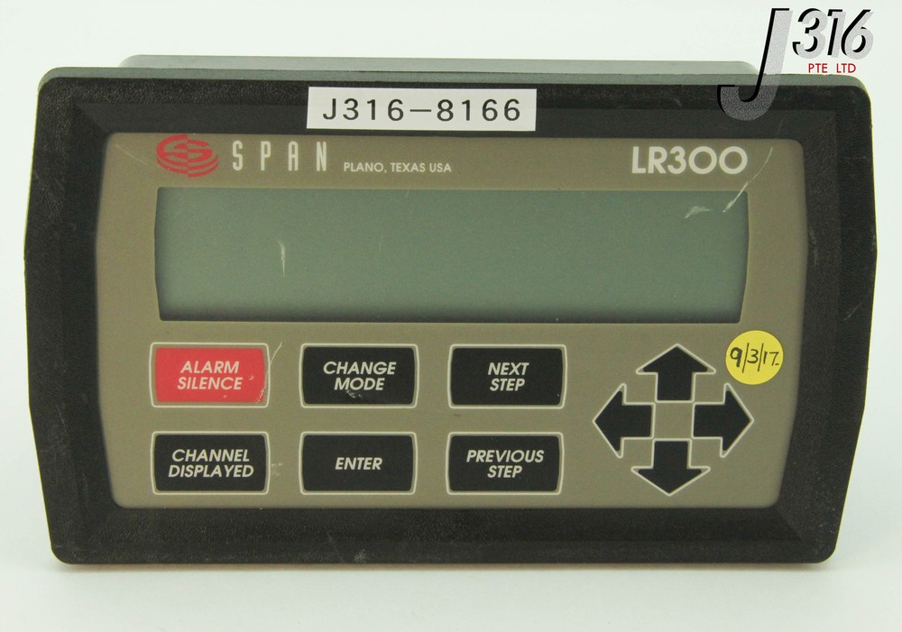 8166 SPAN/MILLIPORE MULTI-CHANNEL CONTROLLER DISPLAY LR300 2110