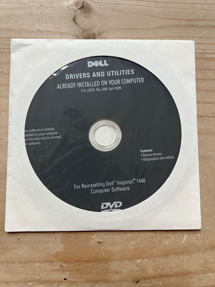 DELL Drivers and Utilities Inspiron Studio Hybrid computer software 2009 NEW