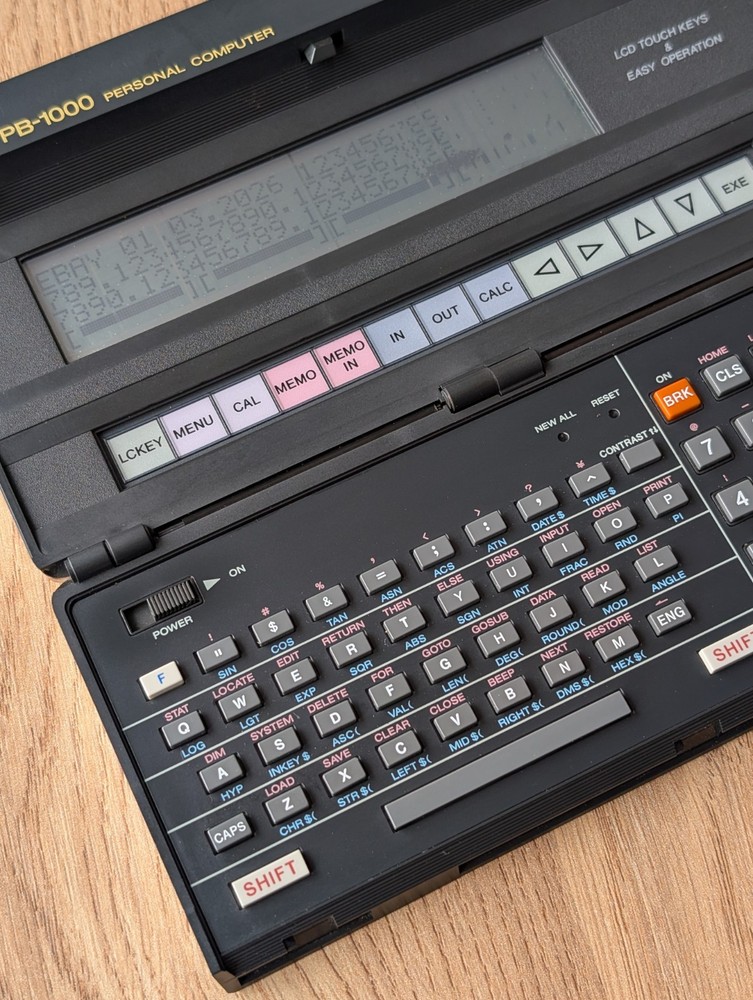 Vintage CASIO PB-1000 Pocket Personal Computer Tested READ!