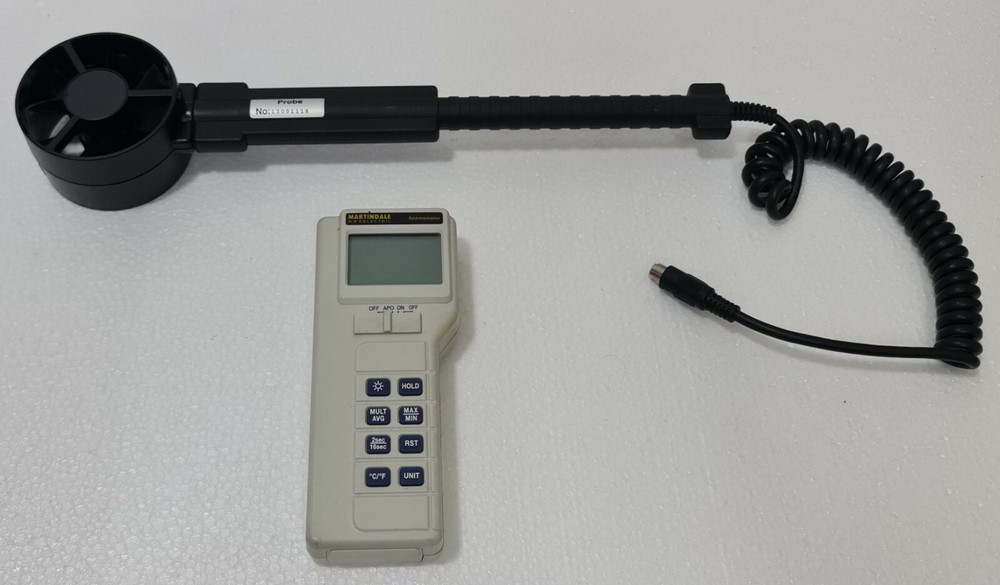 MARTINDALE AV90 ANEMOMETER w/ EXTERNAL PROBE 13001118